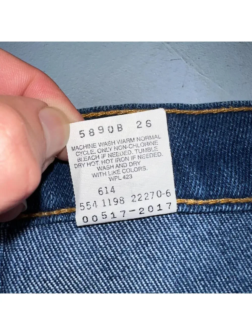 Levis 517 Vintage 90s USA Orange Tab Bootcut Flare Blue Jeans 38x31 Act 36x29